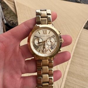 Vintage Michael Kors Gold Chronograph Watch - Bradshaw Style Oversized | $42 OBO